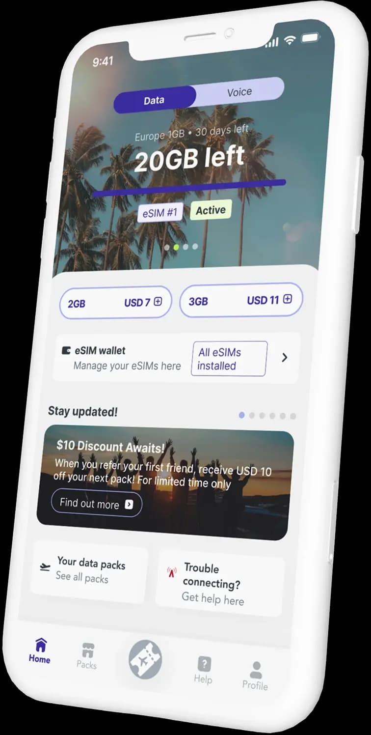 Jetpac app mockup