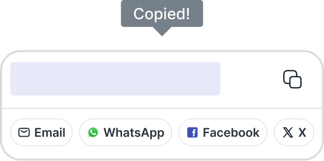 Copy and share your referral code